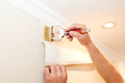 Pose de papier peint à Mory — revêtements muraux et toiles de verre